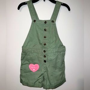 Mila Rose Girls Short Overalls